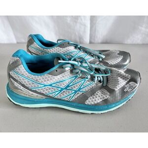 The North Face‎ Shoes Women Sz 9.5 Ultra Trail GTX Gray Teal Trail Running